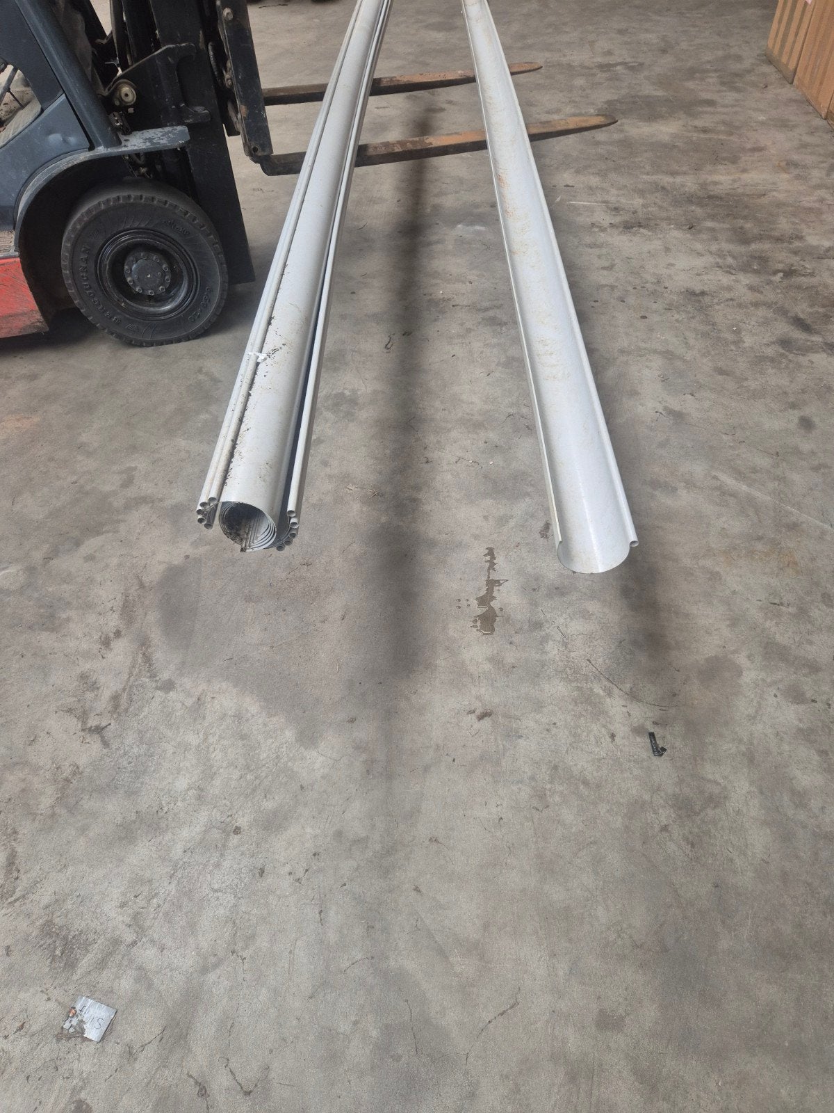 PVC Dakgoot Nicoll 25/115 - 44 meter, Ophalen, Zo goed als nieuw, Overige kleuren, Overige materialen