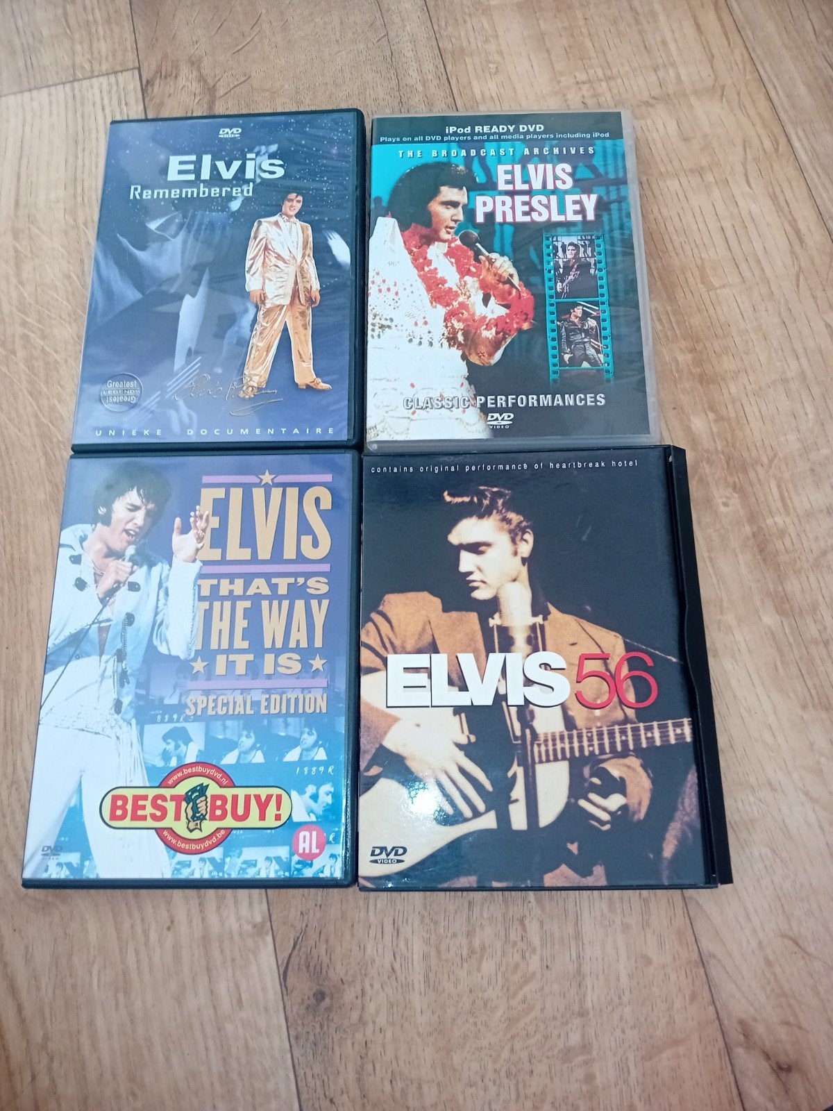 4 Elvis Presley DVD's: Documentaires & Concerten, Cd's en Dvd's, Engels, Nederlands, Ophalen of Verzenden, Zo goed als nieuw