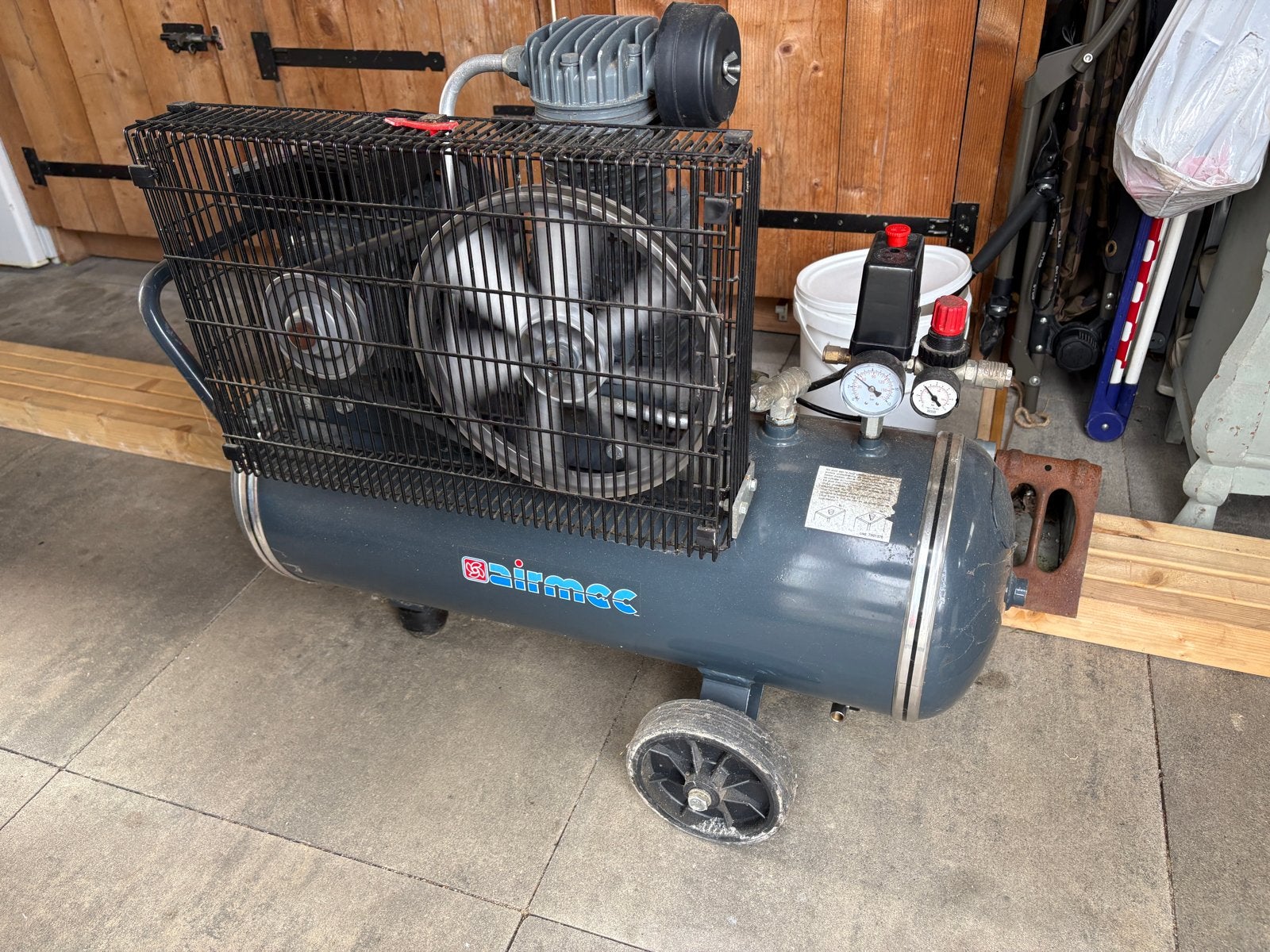 Airpress Airmec CRM 52 Compressor - 50L, 10 bar, Ophalen, Gebruikt, 10 bar of meer, 25 tot 100 liter