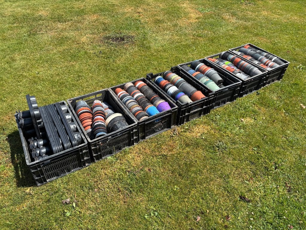 +++ P9 kweekpotjes bloempot Potjes moestuin tuin tuinkas+++, Tuin en Terras, Kweekspullen, Ophalen of Verzenden, Gebruikt, Kweekbak