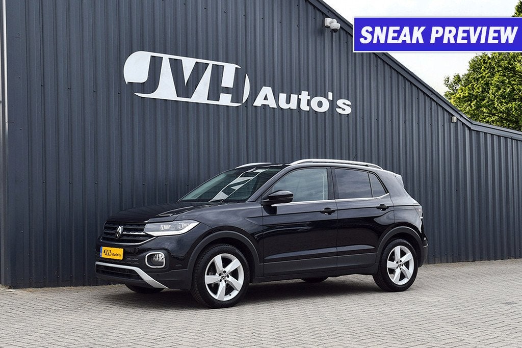 Volkswagen T-Cross 1.5 TSi 150pk AUT/DSG Sport Style 05-2022, Auto's, Volkswagen, T-Cross, Huisgarantie, 4 cilinders, Leder en Stof