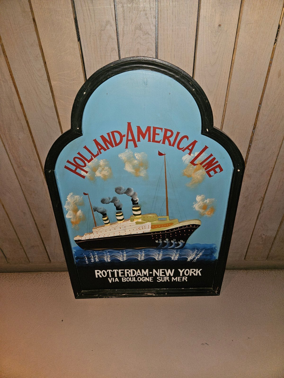 3 Vintage Houten Reclameborden: Johnnie Walker, Holla, Ophalen of Verzenden