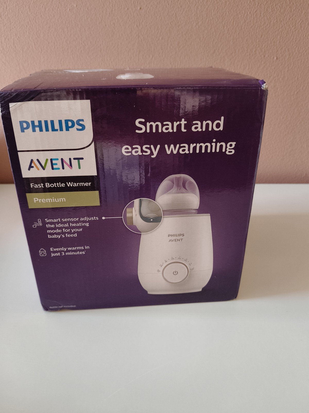Philips Avent Snelle Flessenwarmer Premium, Ophalen of Verzenden, Zo goed als nieuw, Flessen- of potjesverwarmer