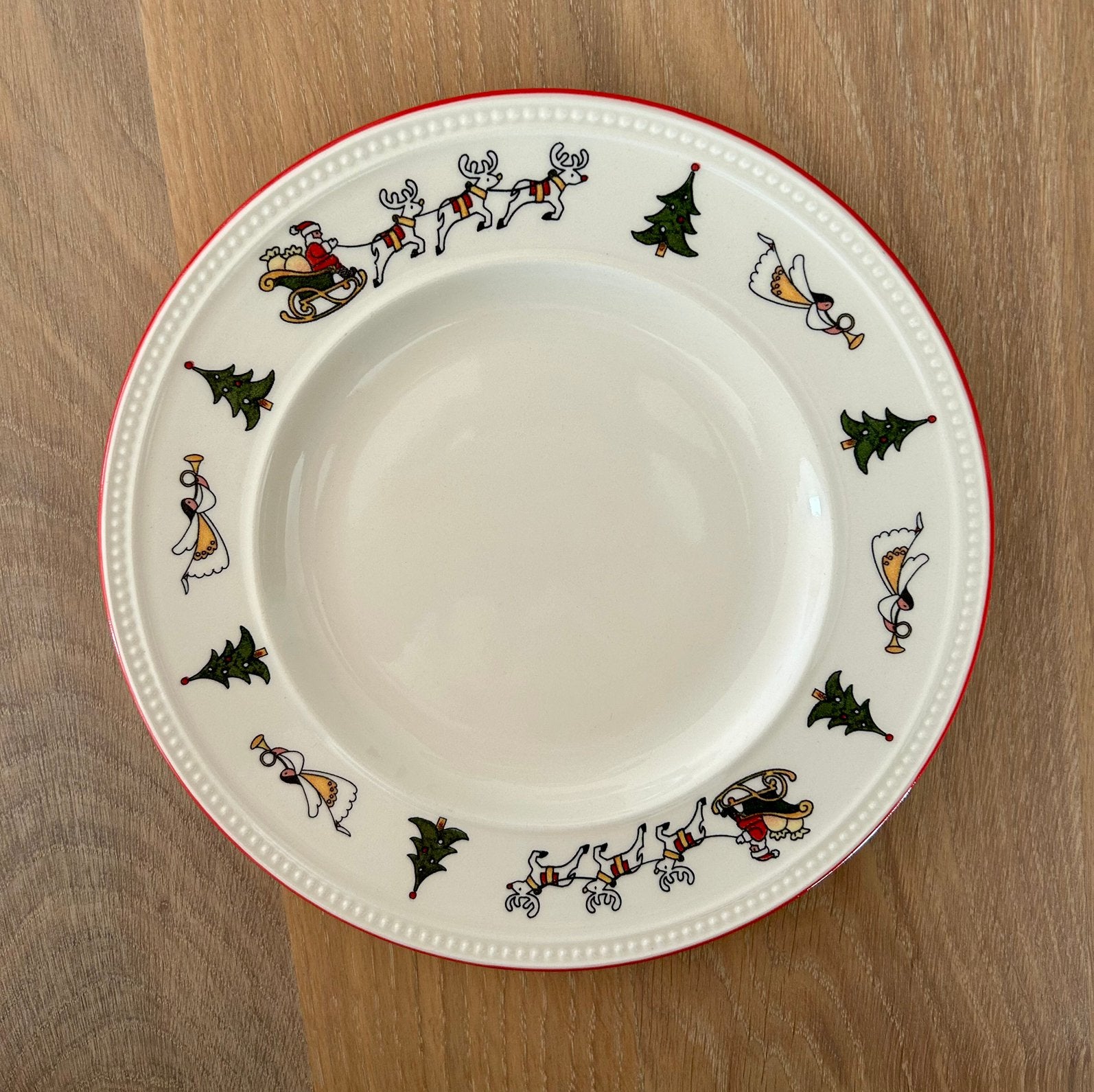 Kerstservies ontbijt bord 8x  wedgwood christmas 21,5 cm, Huis en Inrichting, Nieuw, Ophalen of Verzenden, Bord(en), Overige stijlen