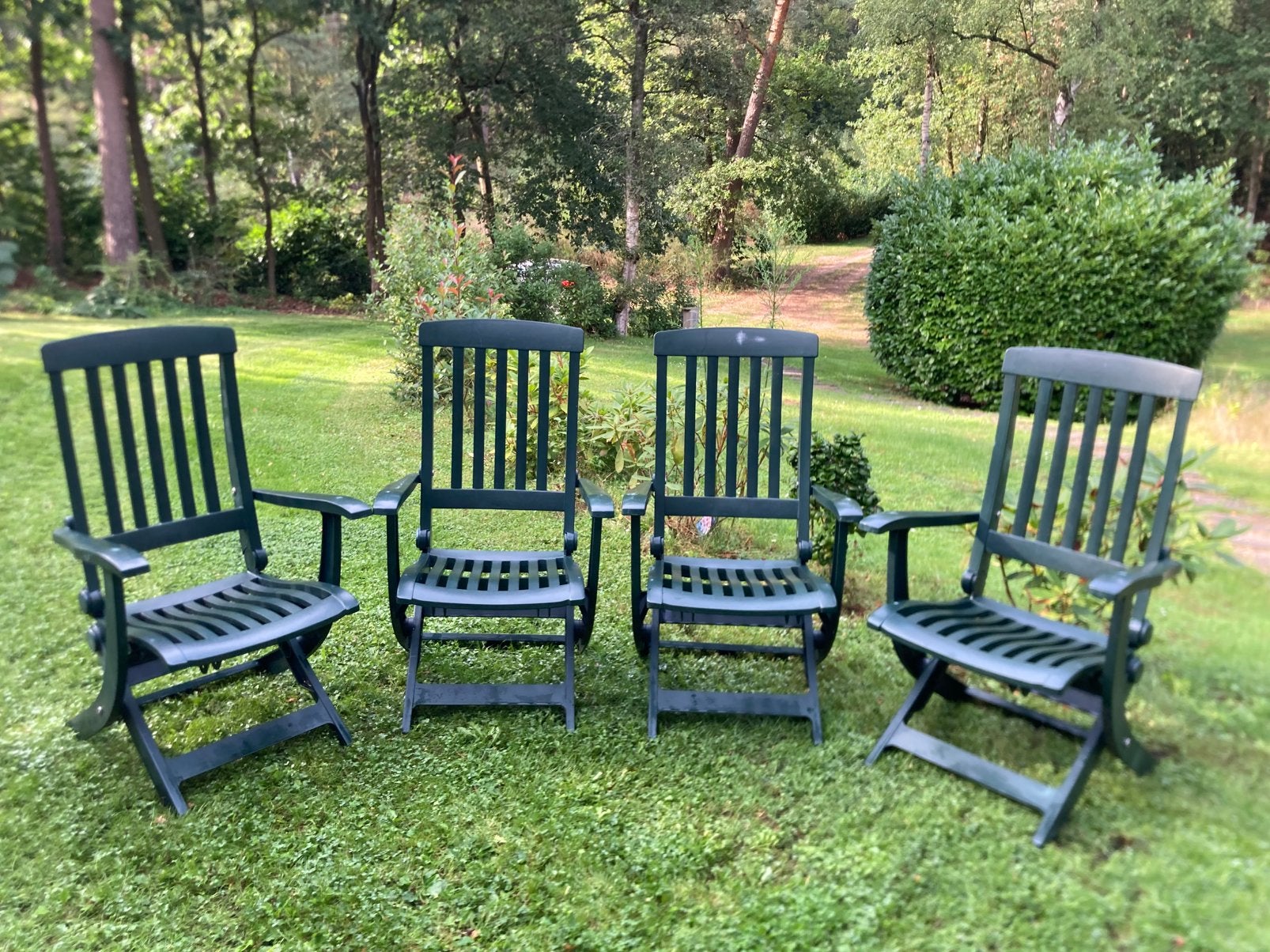 Hartman tuinstoelen groen, Tuin en Terras, Tuinstoelen, Ophalen, Gebruikt, Kunststof