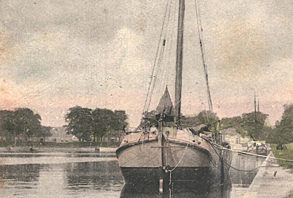 700133 Medemblik NH 1902 Westerhaven Gelopen met postzegel, Ophalen of Verzenden, Voor 1920, Gelopen, Noord-Holland