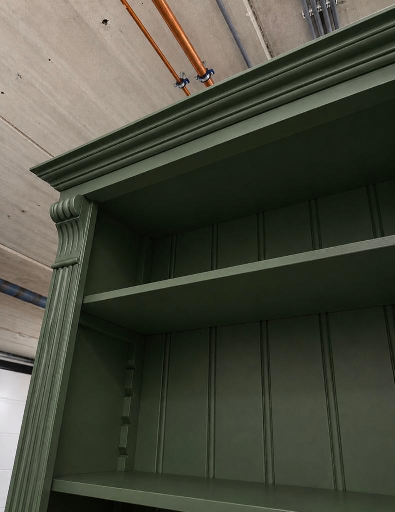 Landelijke groene Boekenkast Klassiek #K33, Met plank(en), 200 cm of meer, Pakhuis Zuidwest, Ophalen of Verzenden
