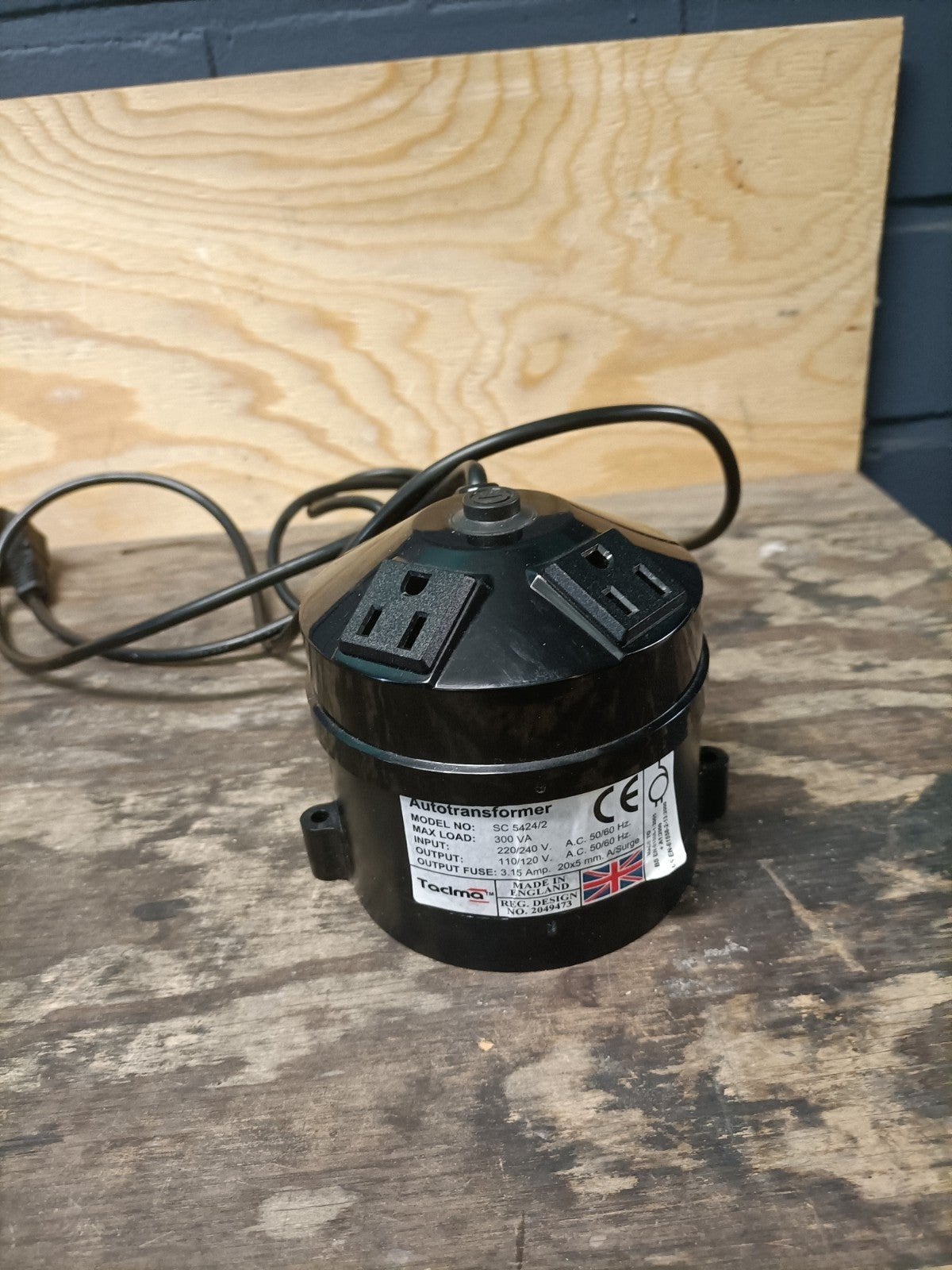 Tocima Autotransformator SC 5424/2 - 110-120V Output, Hobby en Vrije tijd, Ophalen of Verzenden, Gebruikt
