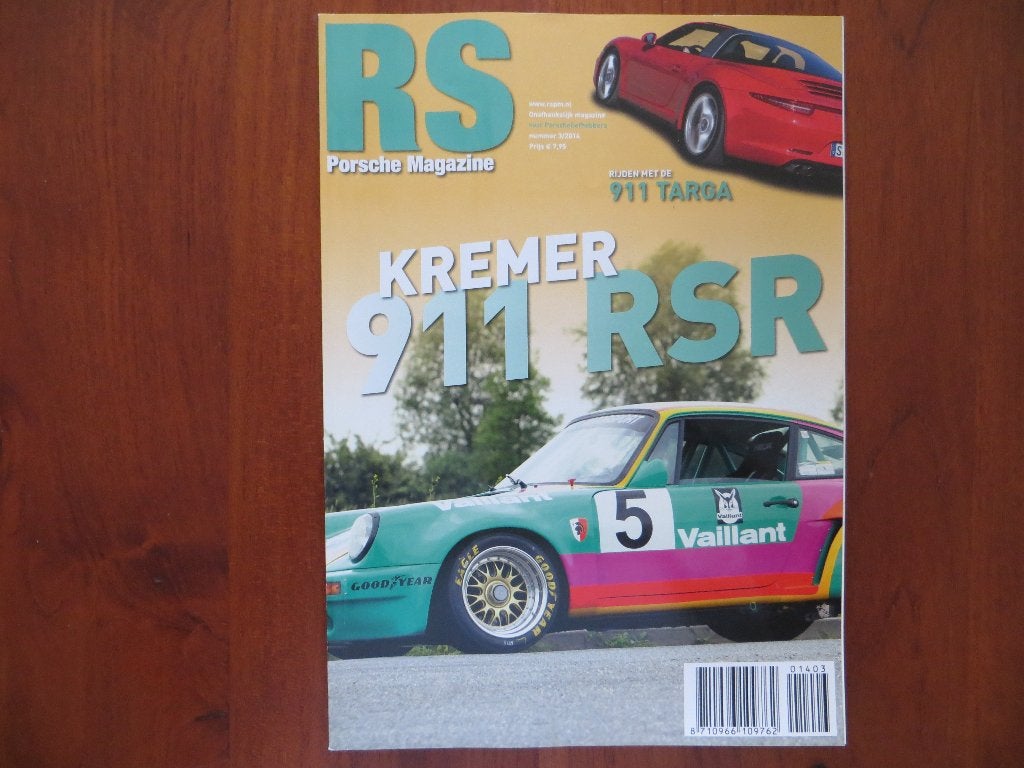 RS Porsche Magazine 3 2014 Kremer 911 RSR, 911 Targa, Macan, Ophalen of Verzenden, Nieuw, Porsche