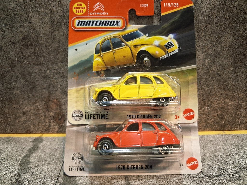 1970 Citroen 2CV set van Matchbox, Ophalen, Nieuw, Auto