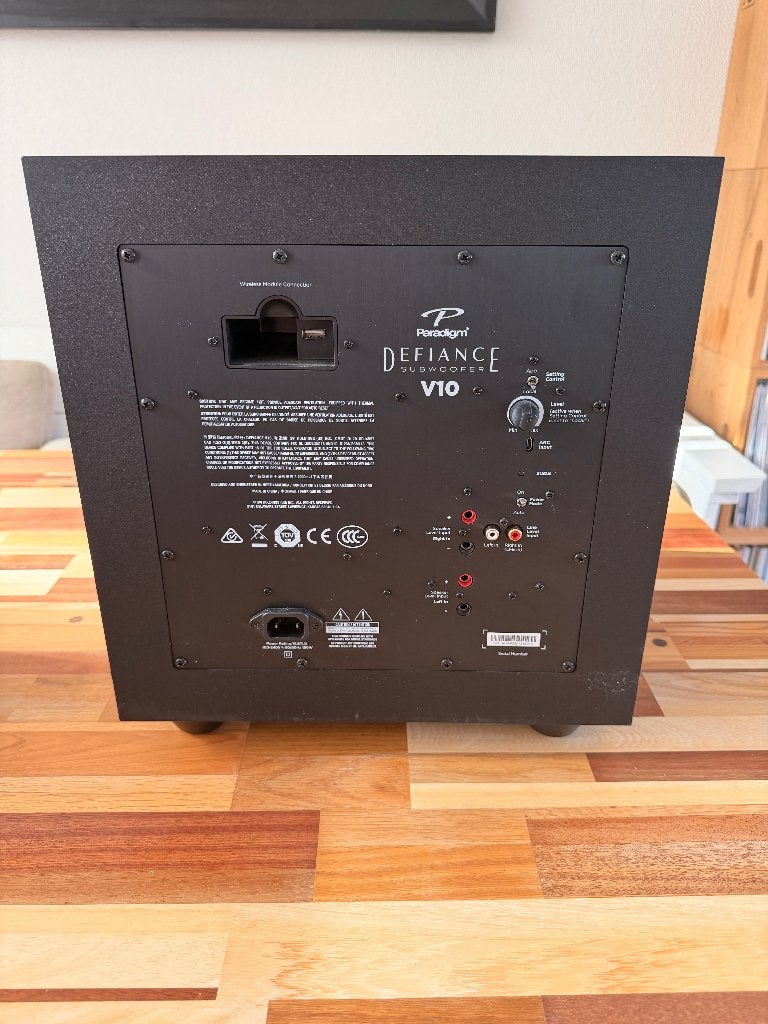 Paradigm Defiance V10 Subwoofer, Audio, Tv en Foto, Overige merken, Gebruikt, Ophalen of Verzenden, Bluetooth