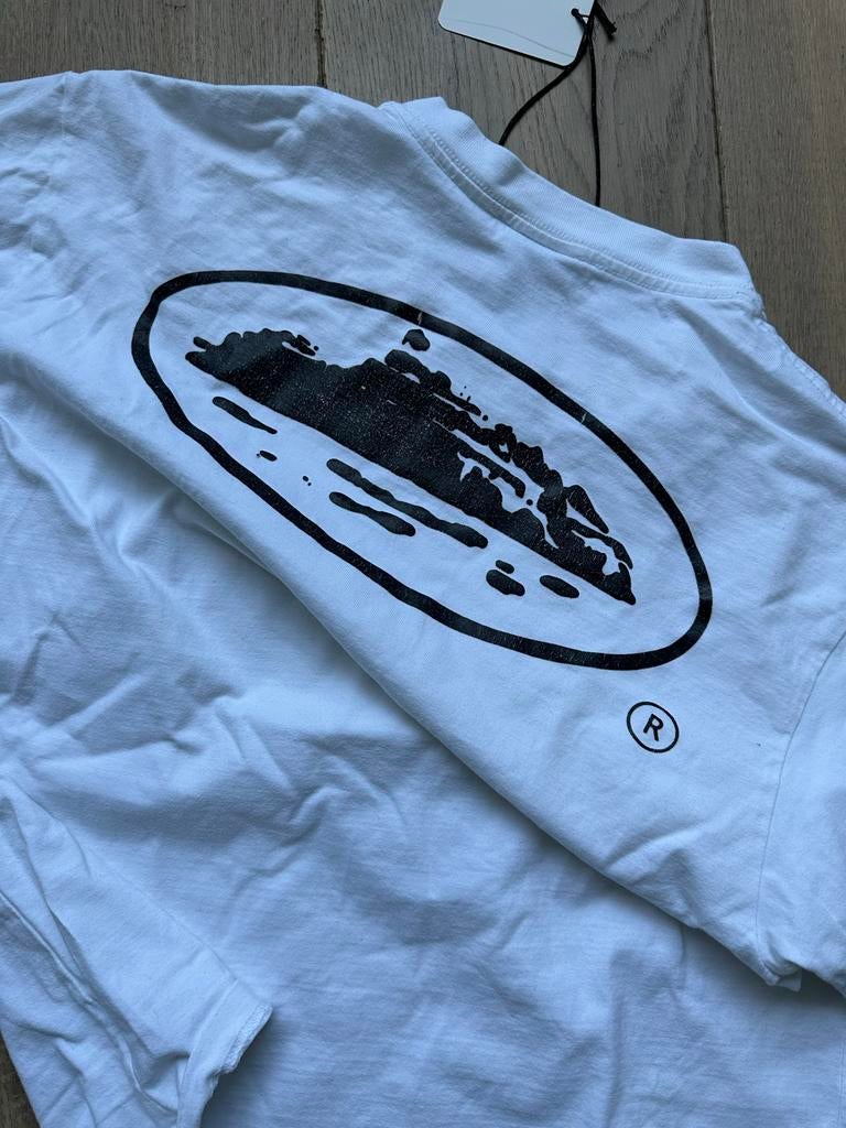 Corteiz Setje Wit Zwart - T-shirt XS & Broek S, Kleding | Heren, Broeken en Pantalons, Verzenden, Zo goed als nieuw, Maat 46 (S) of kleiner