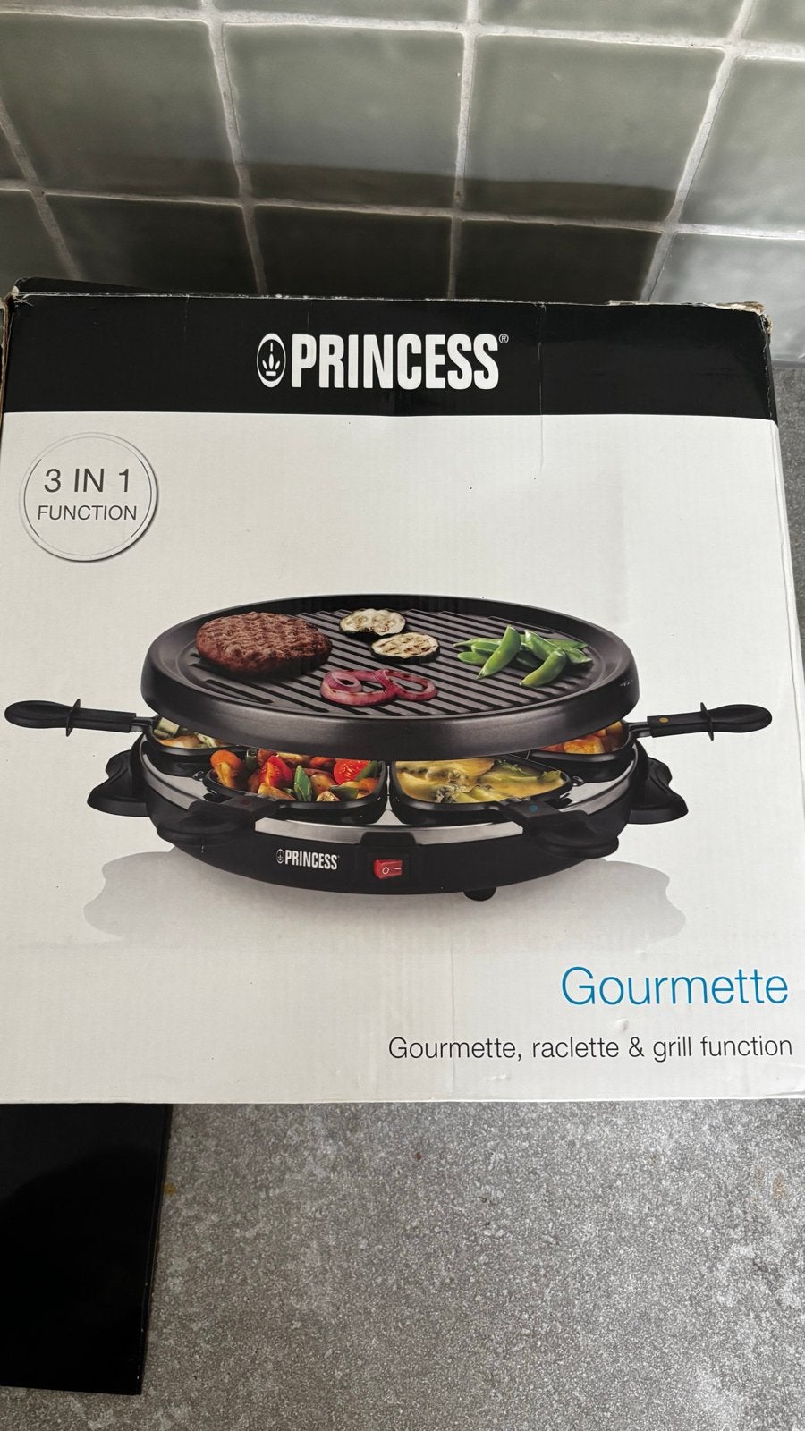 Princess Gourmet Raclette Grill - 3-in-1 Functie, Ophalen, Gebruikt
