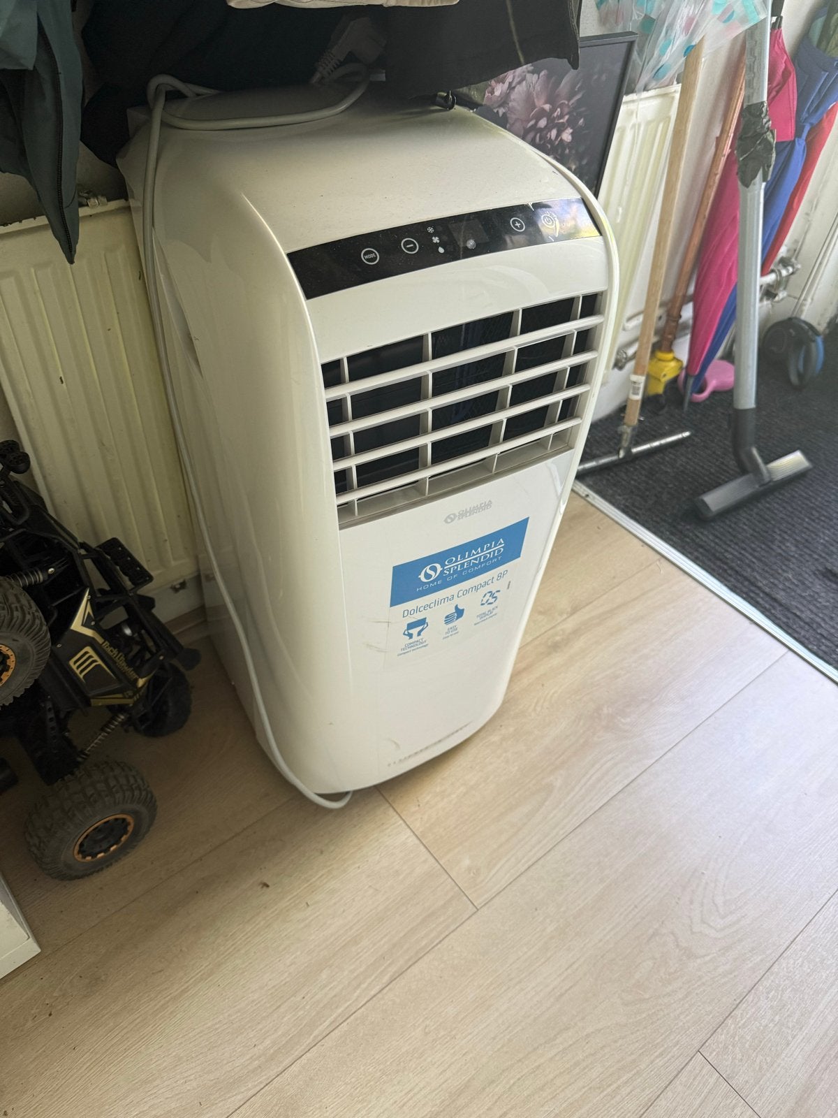 Mobiele airco mwt afvoer slang., Witgoed en Apparatuur, Airco's, Ophalen, Minder dan 60 m³, 3 snelheden of meer, Energieklasse A of zuiniger