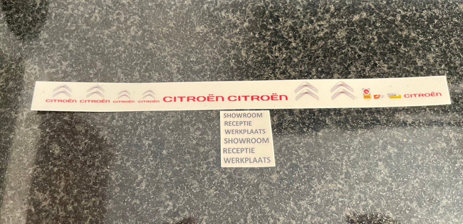 Decals transfer logo set Citroën dealer auto garage 1:87 H0, Verzenden, Nieuw, Overige merken