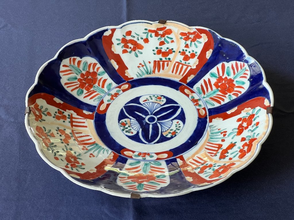 GROOT DIEP IMARI BORD- OOK LEUK ALS FRUITSCHAAL, Antiek en Kunst, Antiek | Porselein, Verzenden
