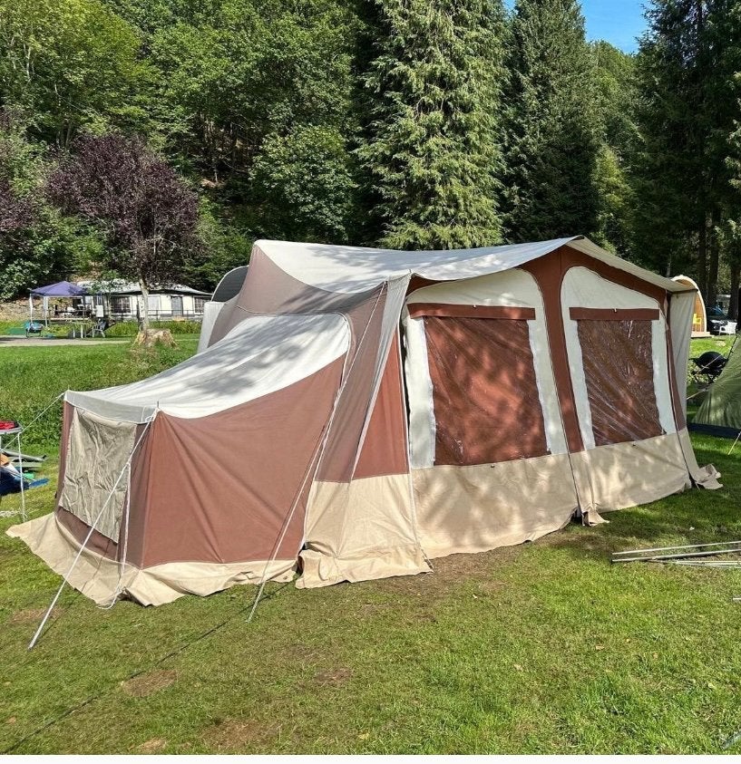 Vouwwagen Trigano Odyssee 2007 met Gastenverblijf, Caravans en Kamperen, Ophalen