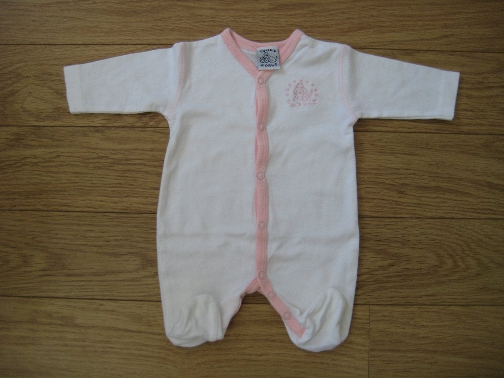 Tuuf's World babypakje maat 50 wit met roze details ZGAN, Meisje, Ophalen of Verzenden, Zo goed als nieuw, Tuuf's World