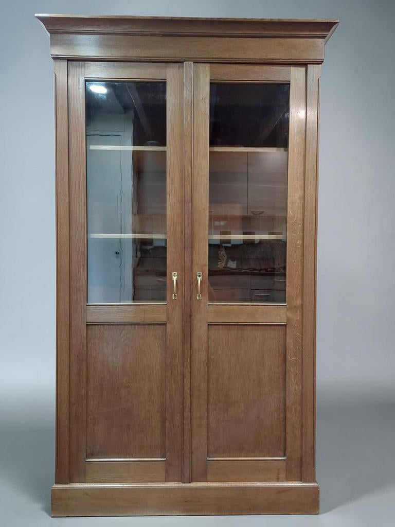 Antieke vitrinekast art deco kast