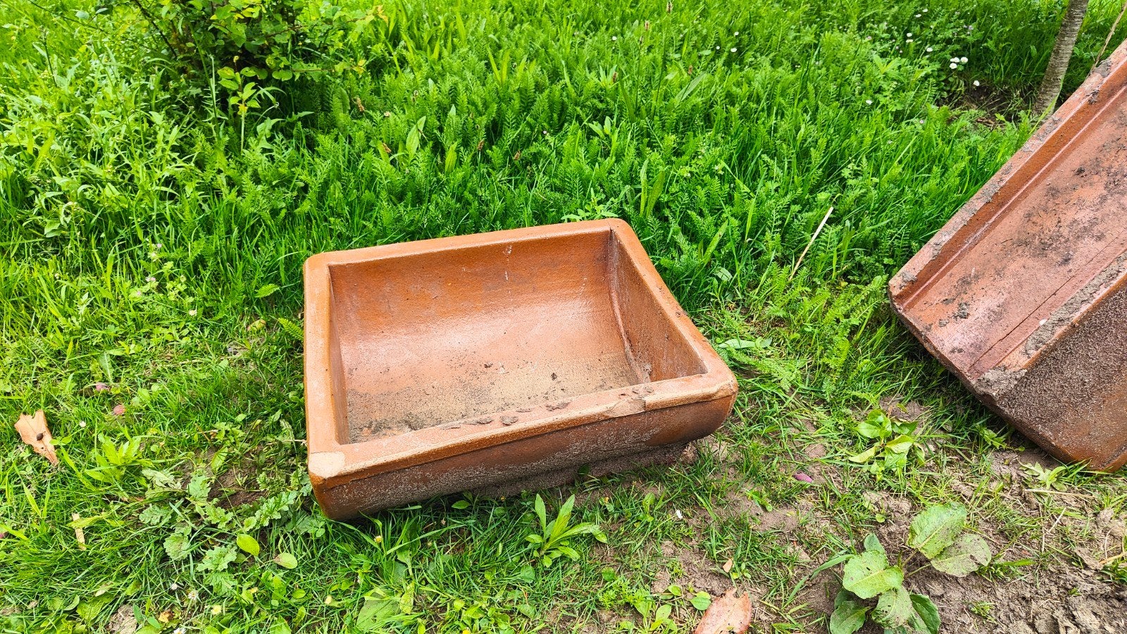 Gebruikte terracotta bloembakken voor tuin of balkon, Tuin en Terras, Bloembakken en Plantenbakken, Ophalen, Overige materialen
