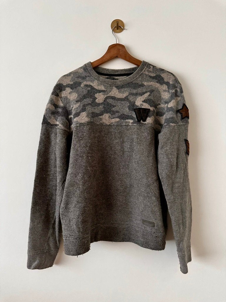 Woolrich heren trui maat M, Bruin, Zo goed als nieuw, Woolrich, Verzenden