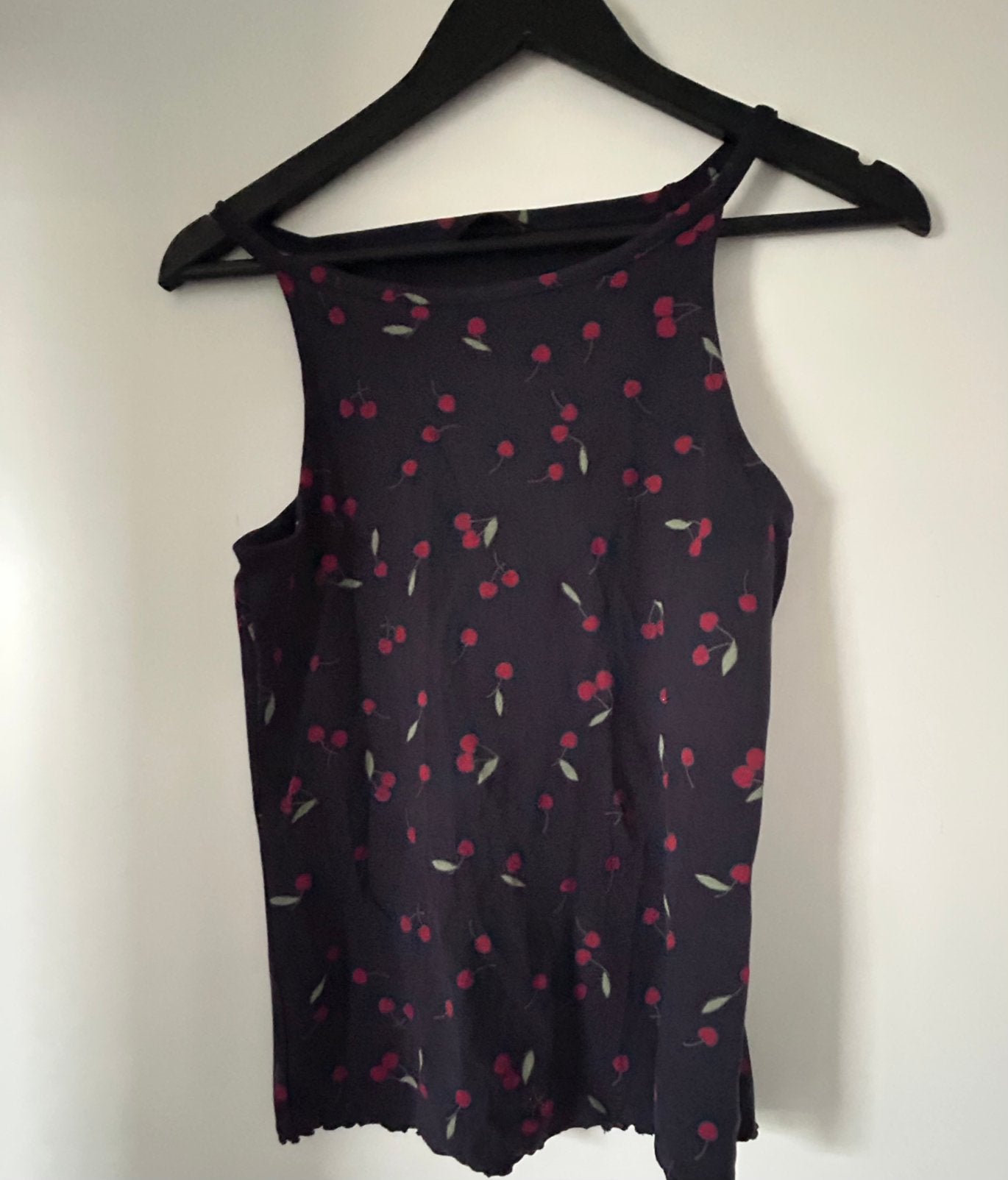 Only kersen topje blauw, maat M, Maat 38/40 (M), Blauw, Nieuw, Ophalen of Verzenden