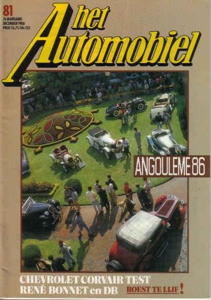 Automobiel 81 1986 : Chevrolet Corvair Monza - Rovin - DB, Ophalen of Verzenden, Gelezen, Algemeen