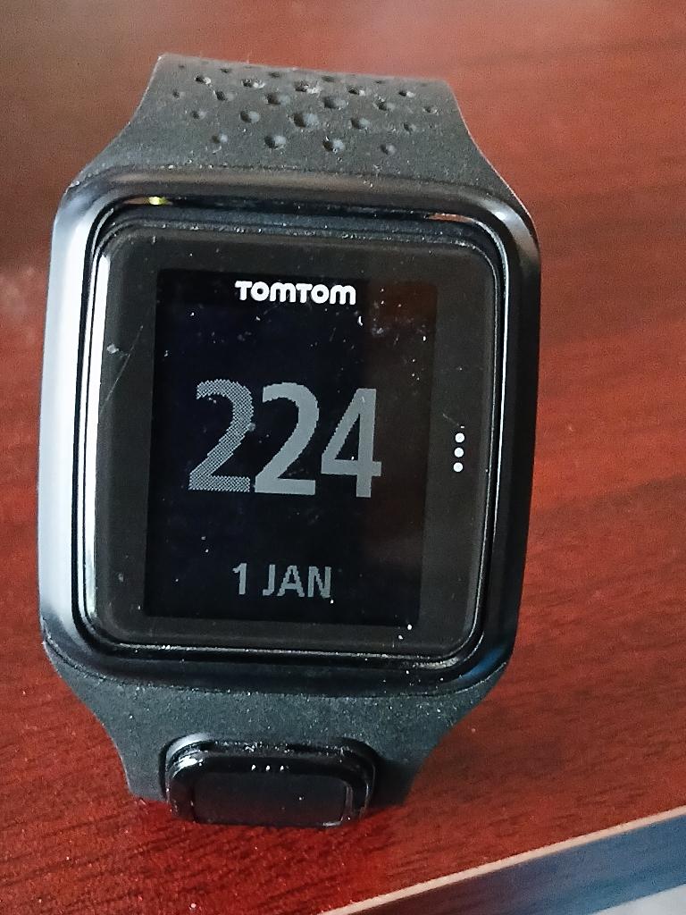 Tom Tom Runner GPS Sporthorloge, Sieraden, Tassen en Uiterlijk, Sporthorloges, Gebruikt, Zwart, Ophalen of Verzenden, Waterdicht