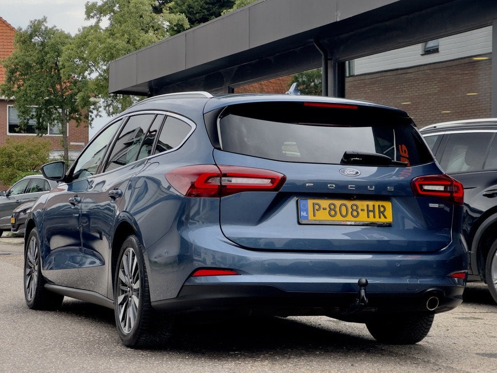 Ford Focus Wagon Vignale 1.0 AUT7 ECOBOOST HYBRID TITANIUM L, Gebruikt, Blauw, 19 km/l, Hybride Elektrisch/Benzine