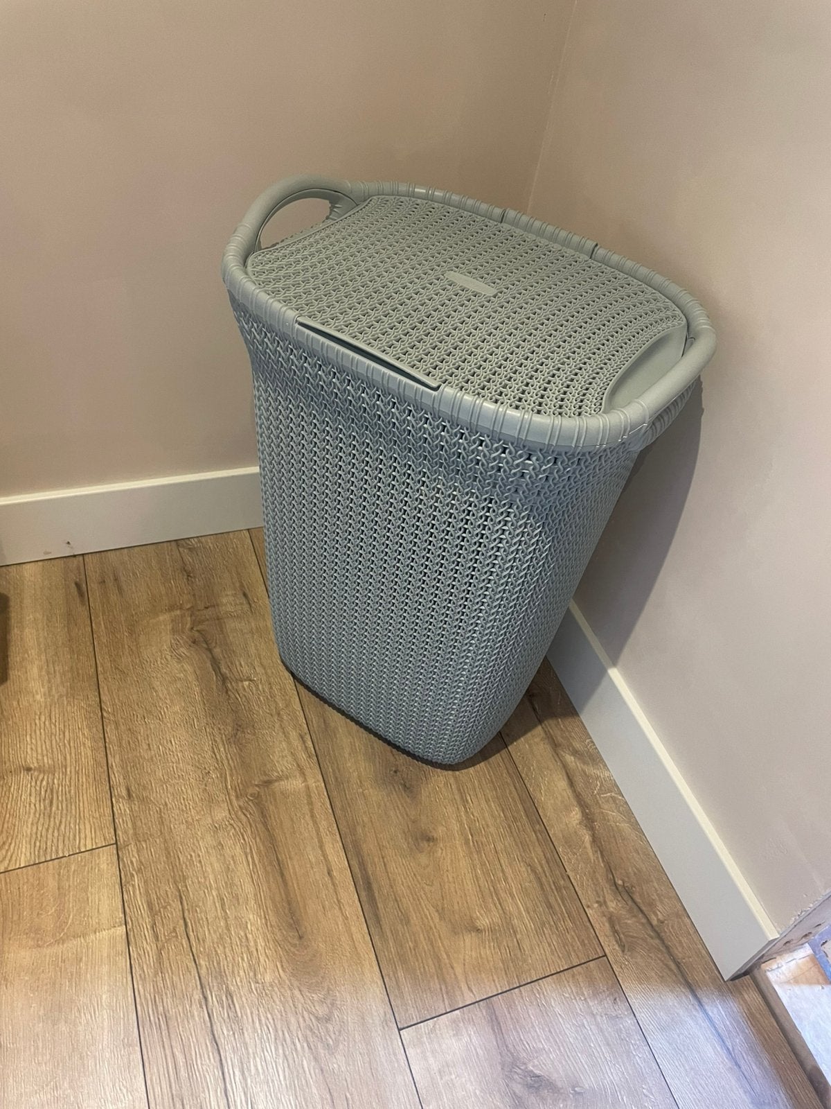 3x curver wasmand blauw, Ophalen, Zo goed als nieuw, Blauw