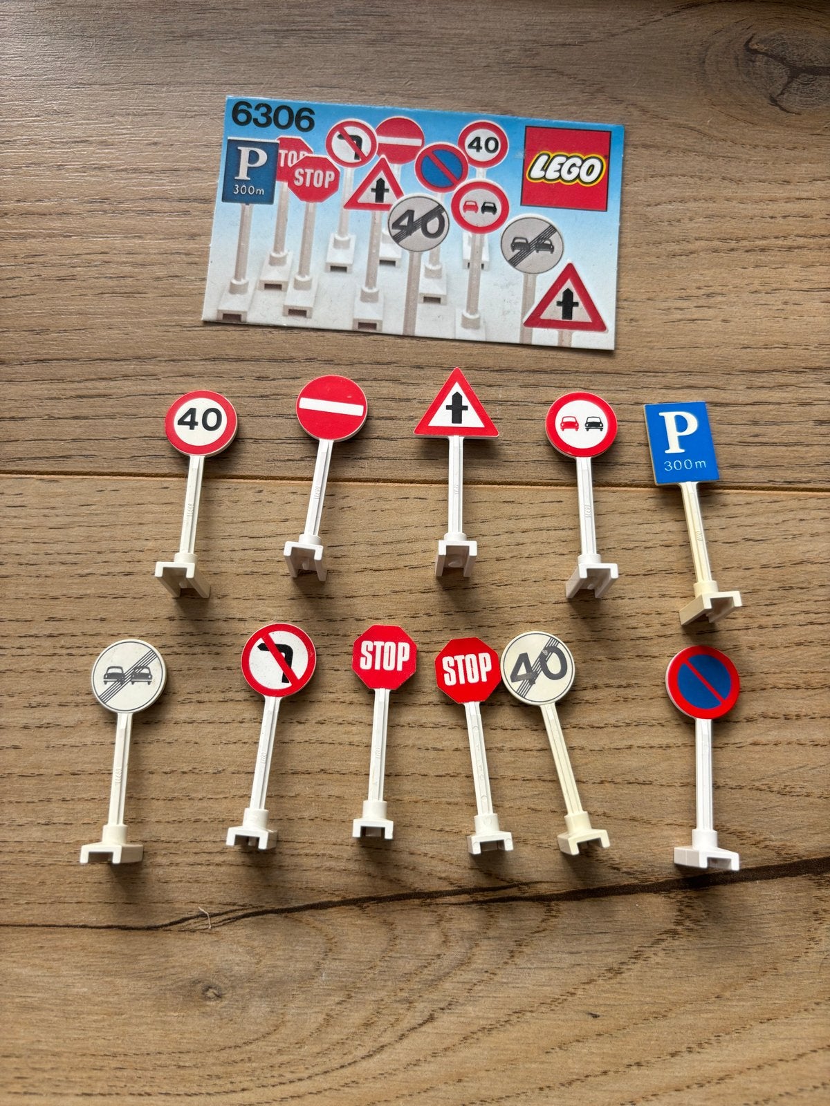9935)Lego City Verkeersborden Set 6306 - Vintage, Lego, Ophalen of Verzenden, Compleet, Complete set