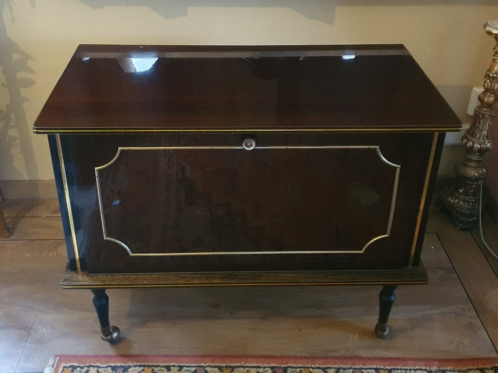 Frans vintage mahonie bar meubel, Antiek en Kunst, Antiek | Meubels | Kasten, Ophalen