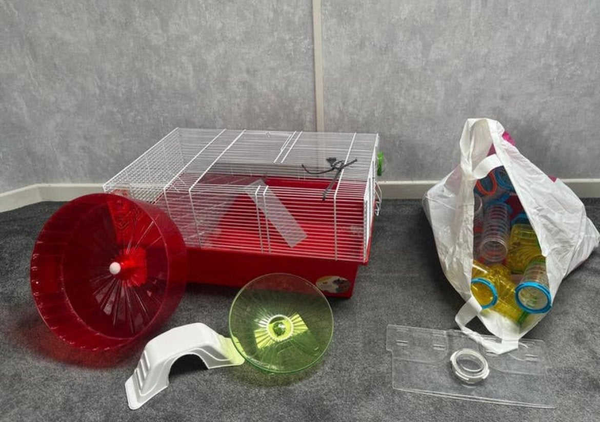 Ferplast 983497 complete hamsterkooi incl. toebehoren, Minder dan 60 cm, Kooi, Gebruikt, Minder dan 75 cm