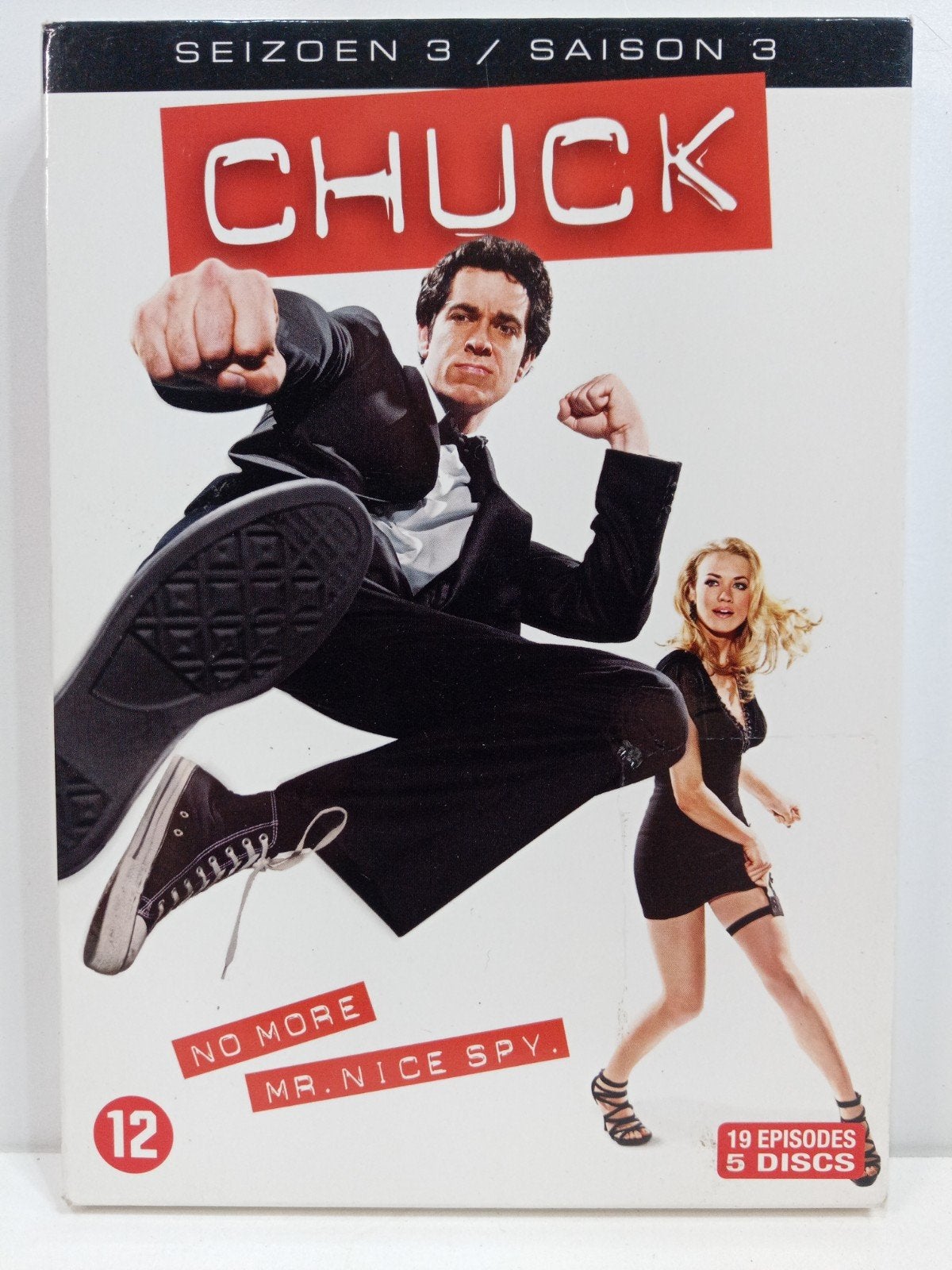Chuck - Seizoen 3 (DVD) - Actie, Komedie, Drama, Engels, Nederlands, Ophalen of Verzenden, Zo goed als nieuw
