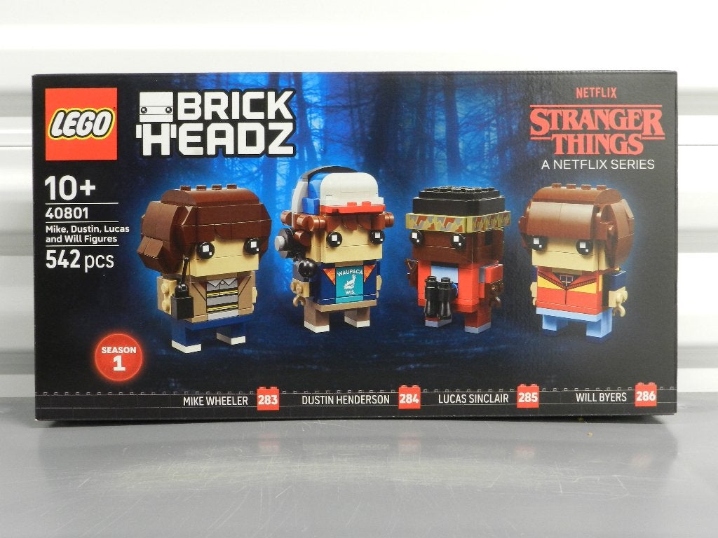 LEGO BRICK HEADZ Mike, Dustin, Lucas en Will figuren (40801), BrickHeadz, Nieuw, Ophalen of Verzenden, Complete set