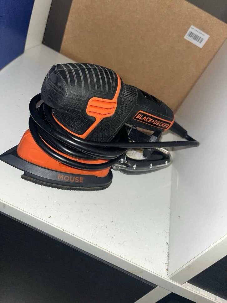 Black+Decker Mouse schuurmachine, Ophalen of Verzenden, Gebruikt, Minder dan 600 watt, Vlakschuurmachine