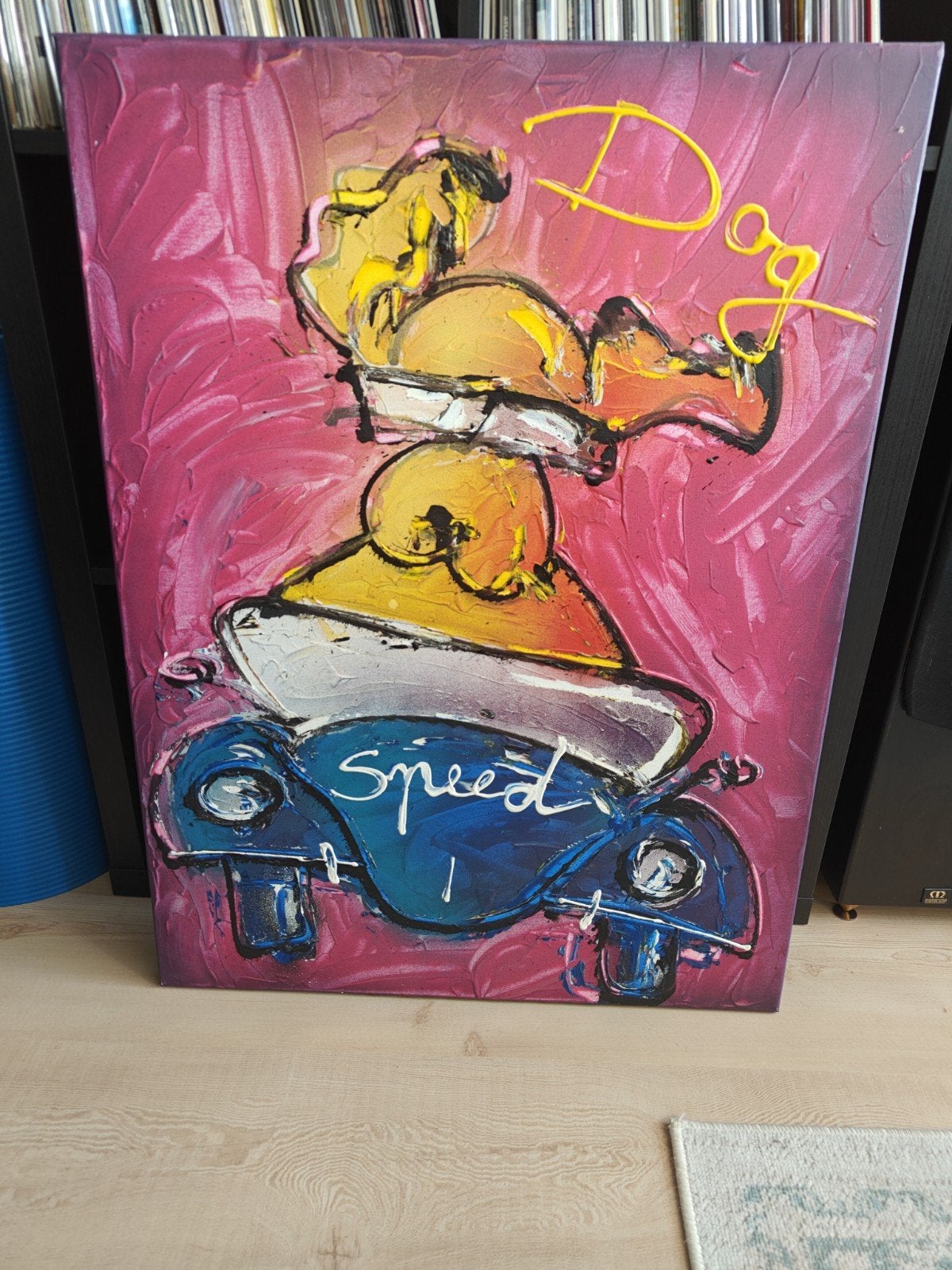 Schilderij pop art Herman Brood stijl, Ophalen