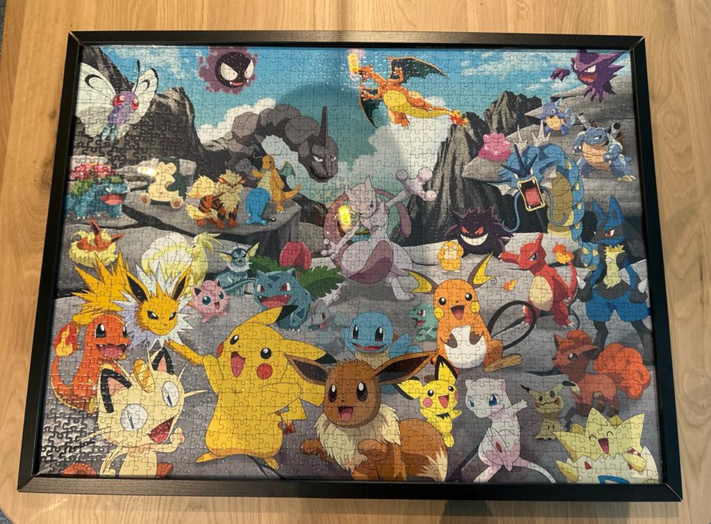 Pokemon: verlijmde puzzel als muurdecoratie (83x63), Kinderen en Baby's, Kinderkamer | Inrichting en Decoratie, Ophalen of Verzenden