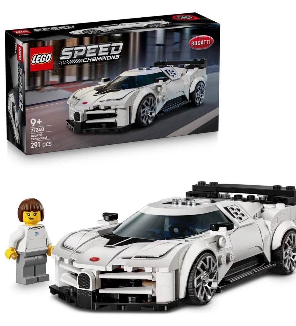 LEGO Speed Champions Bugatti Centodieci (77240), Ophalen of Verzenden, Nieuw, Overige merken