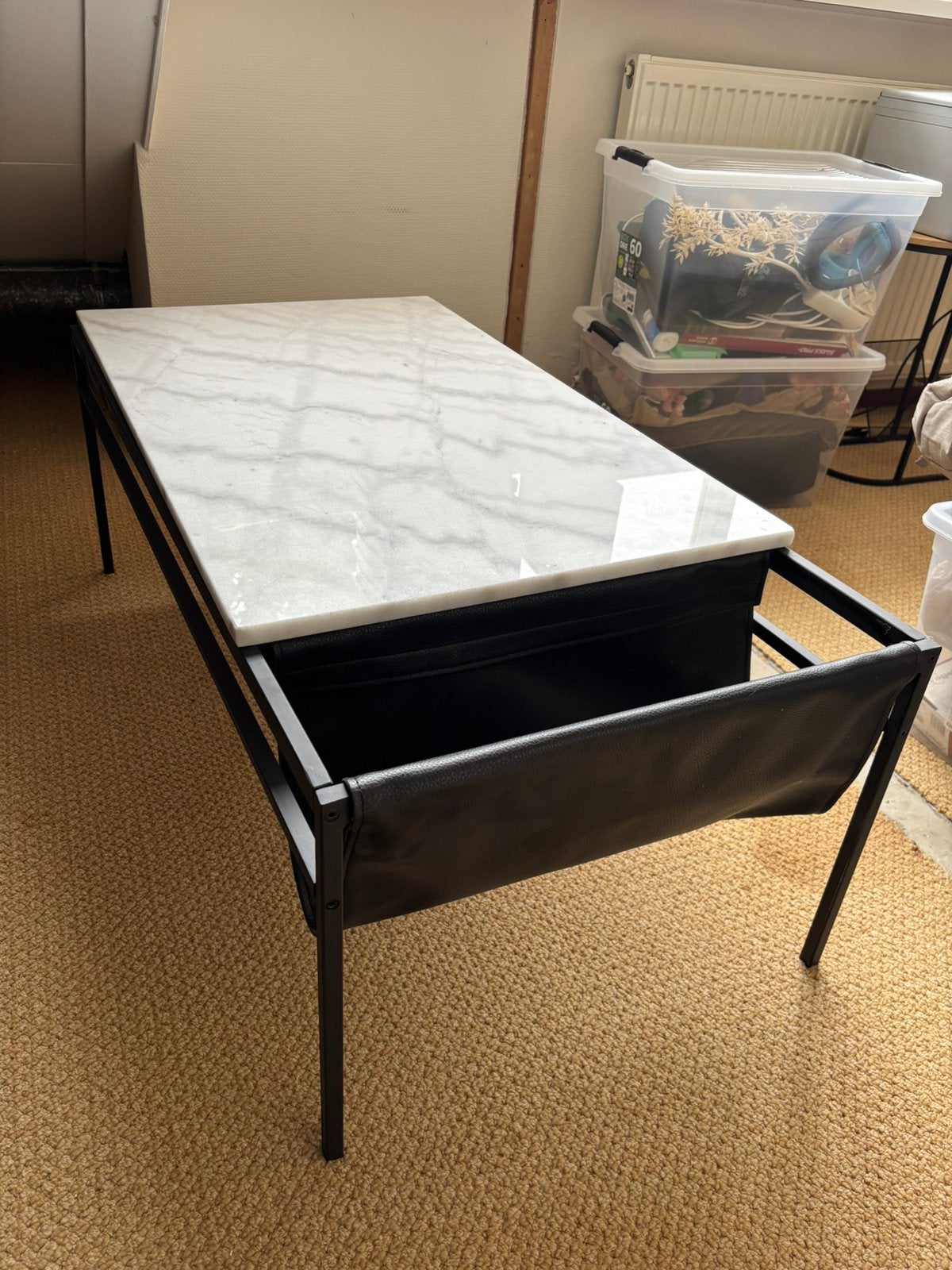 Marmeren salontafel, Ophalen of Verzenden, Zo goed als nieuw, 50 tot 100 cm, Minder dan 100 cm