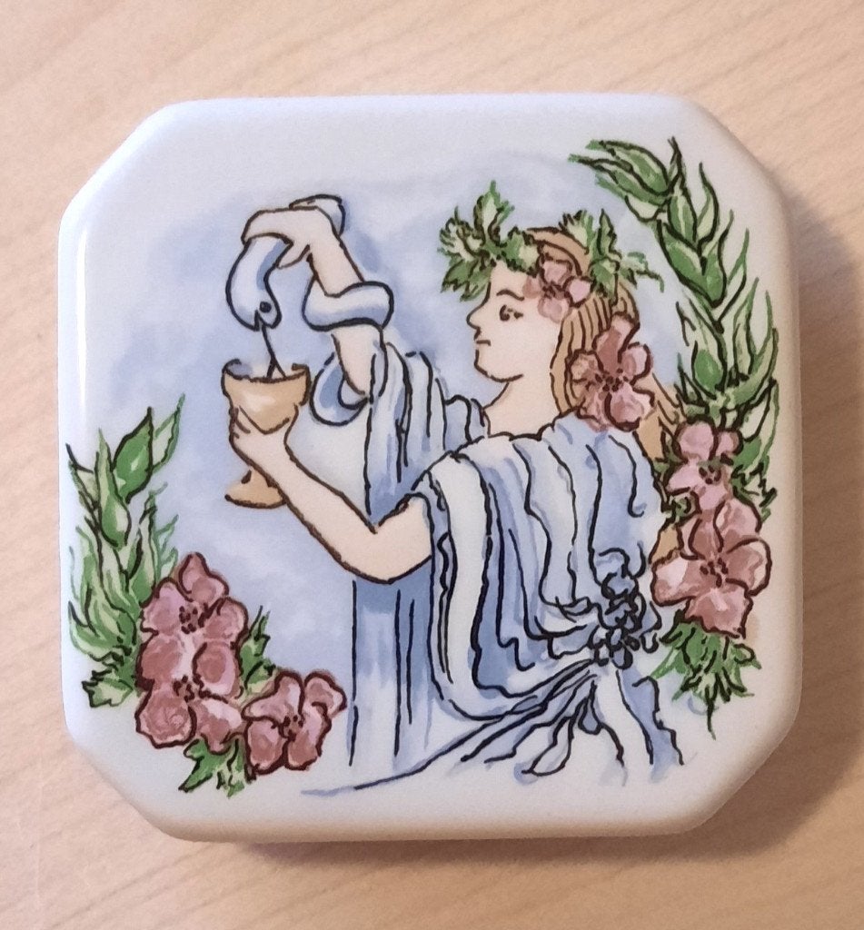 DEKSELDOOSJE van CORRY AMMERLAAN / PLATEELBAKKERIJ REGINA, Ophalen of Verzenden