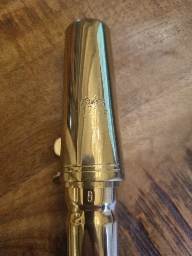 TE KOOP METALEN TENOR MONDSTUK., Ophalen of Verzenden, Zo goed als nieuw, Tenor