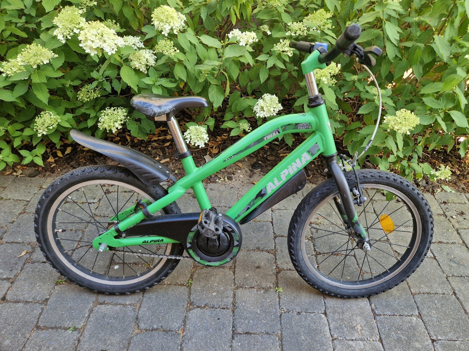 Alpina Trial jongensfiets 18 inch - Groen, Fietsen en Brommers, Ophalen, Gebruikt, Terugtraprem, Overige merken