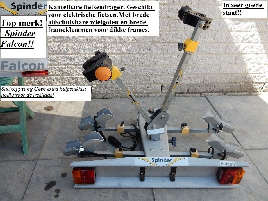 Fietsendrager.Trekhaakdrager.Kantelbaar.Spinder-Falcon.(2), Auto diversen, Fietsendragers, Elektrische fiets, Ophalen of Verzenden
