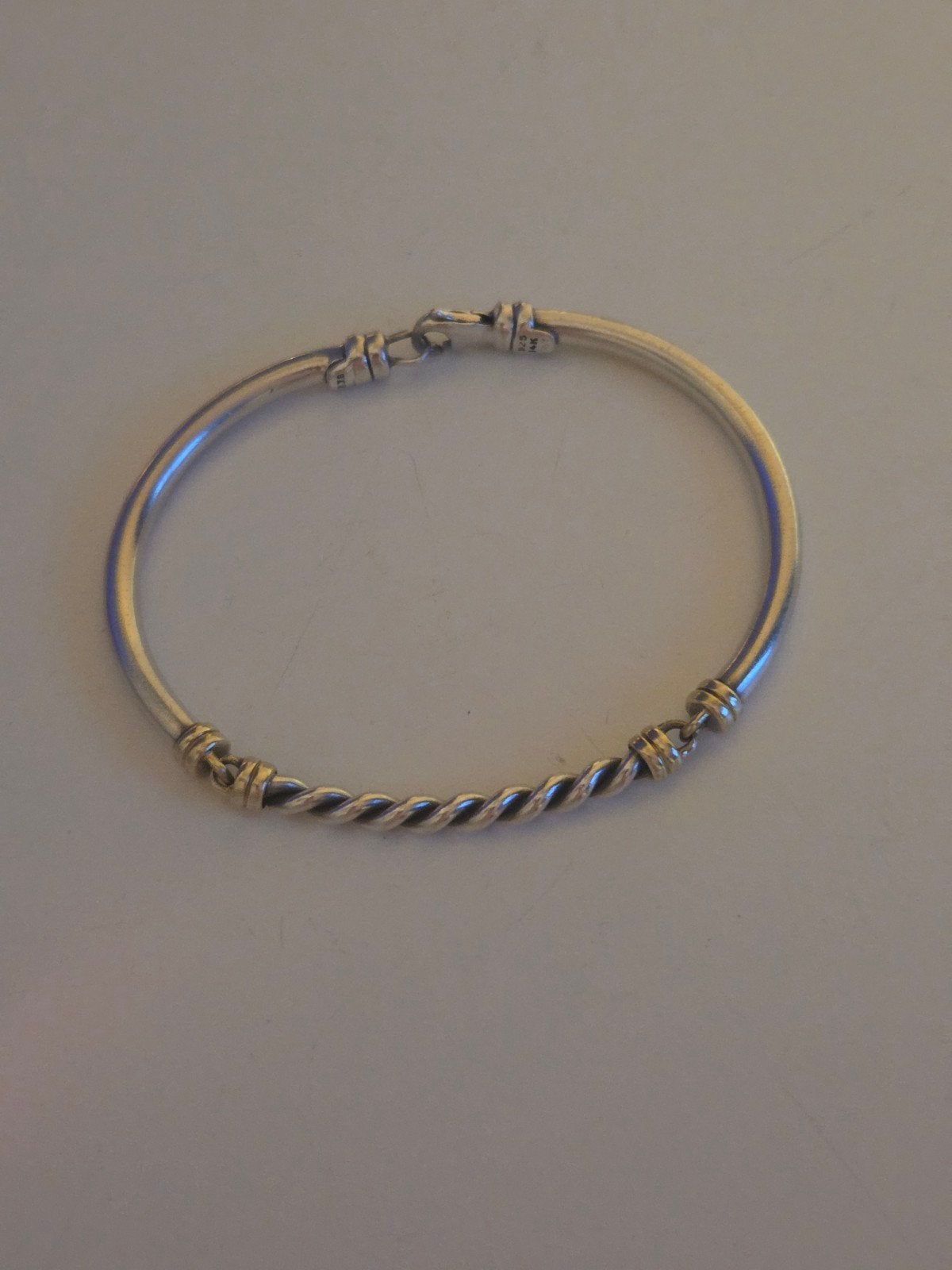Prachtige zilveren armband met goud., Verzenden, Zo goed als nieuw, Goud, Zilver