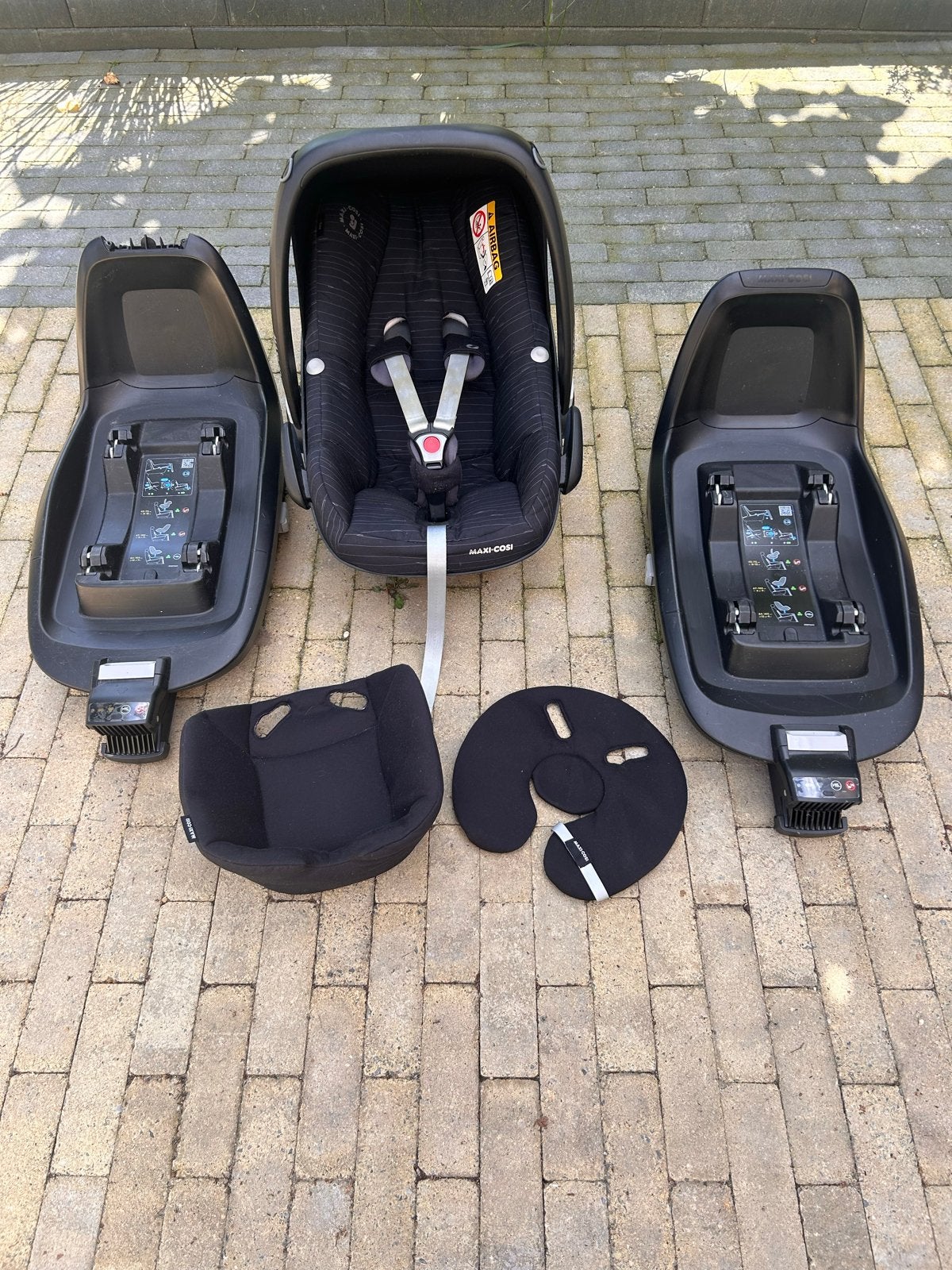 Maxi-Cosi Pebble Pro i-Size autostoel met 2 Isofix bases, Ophalen, Gebruikt, Zijbescherming, Isofix