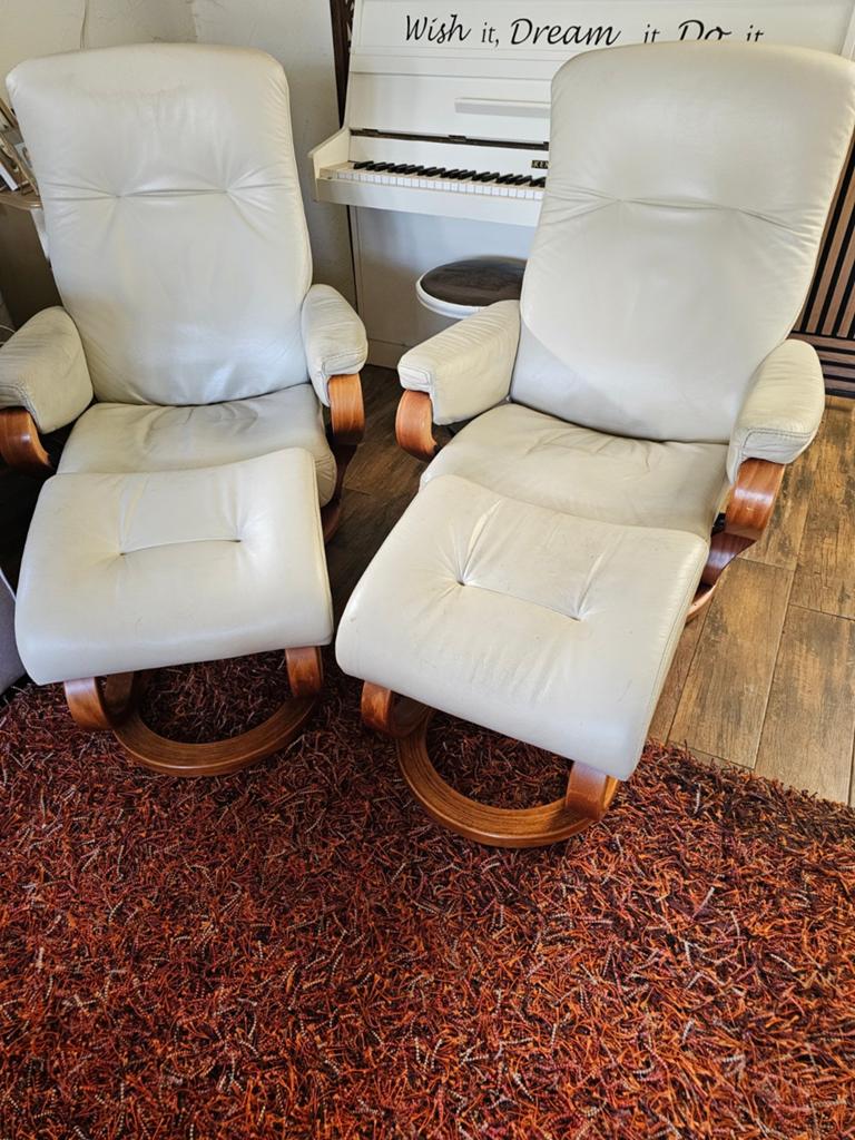 Himolla leren relaxfauteuils, Huis en Inrichting, Ophalen, Gebruikt, 75 tot 100 cm, 50 tot 75 cm