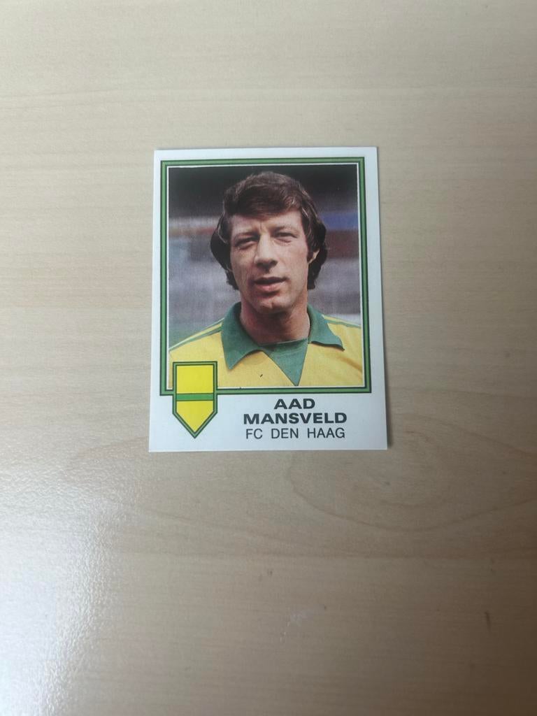 Aad Mansveld FC Den Haag Voetbal 81 Panini Plaatje, Ophalen of Verzenden, Zo goed als nieuw, Sticker