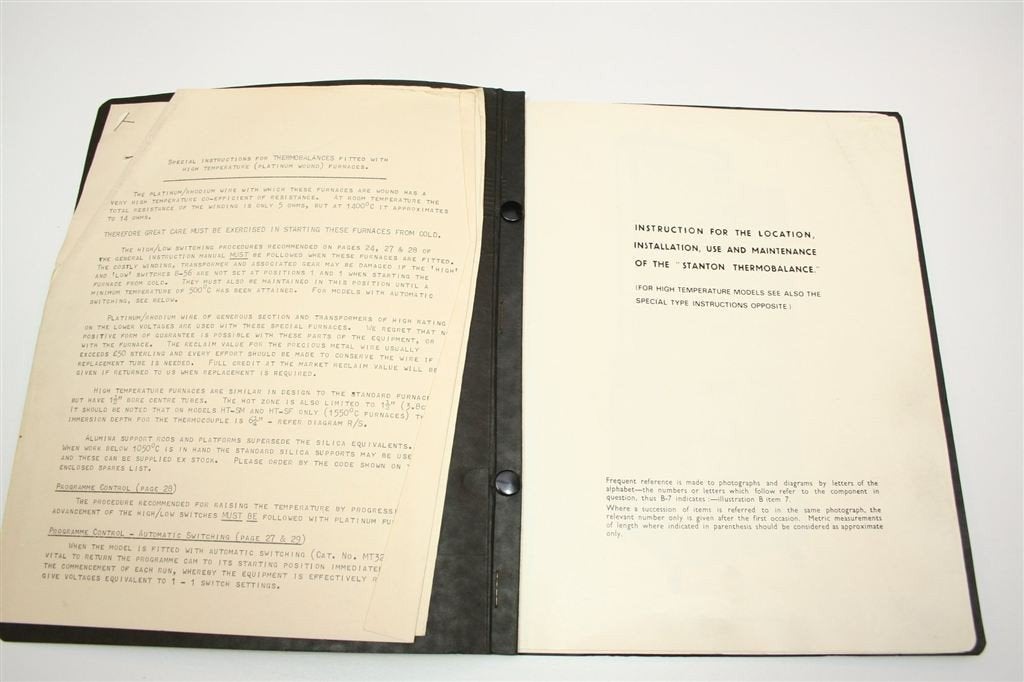 Stanton Thermobalance — Zeldzaam Technisch 1950 — Vintage, Ophalen of Verzenden, Gelezen