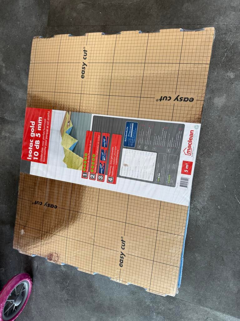 Maclean Isotac Gold ondervloer 5m2, Ophalen, Nieuw, Minder dan 10 m², Overige typen